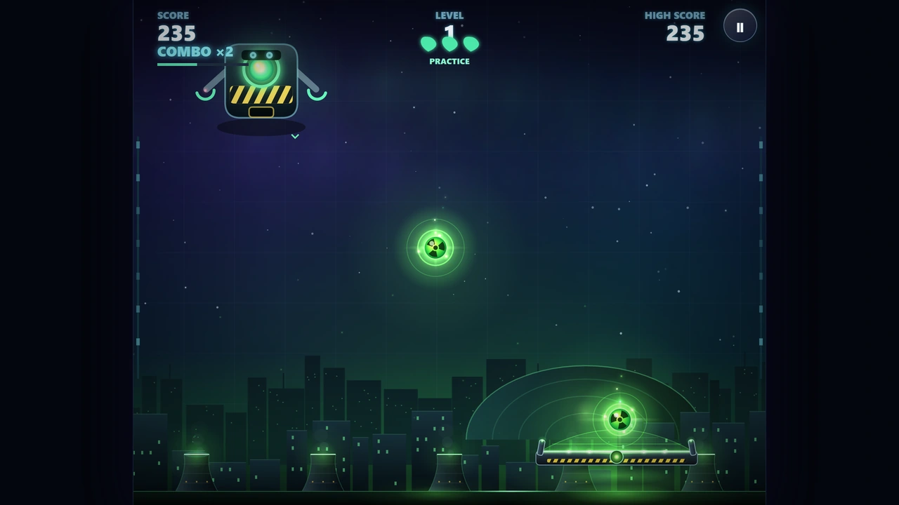 CORE CATCH alternate action gameplay view