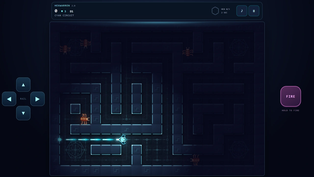 HEXWARREN alternate action gameplay view