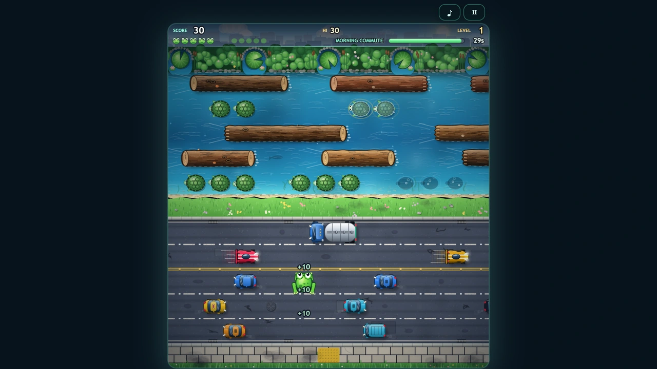 HOPWAY alternate action gameplay view