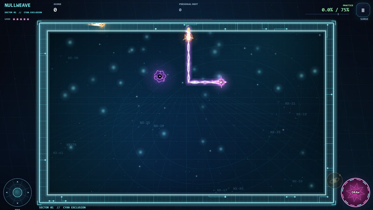 NULLWEAVE alternate action gameplay view