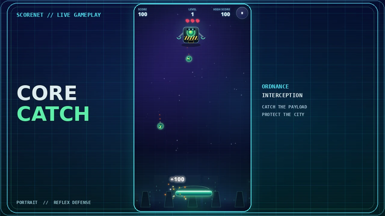 CORE CATCH gameplay screenshot
