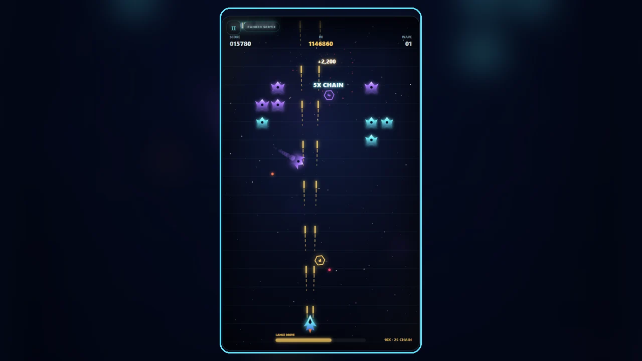 VOIDLANCE formation shooter gameplay